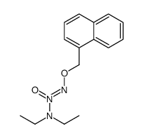 diethylamino-(naphthalen-1-ylmethoxyimino)-oxidoazanium结构式