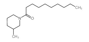 1-(3-methyl-1-piperidyl)decan-1-one结构式