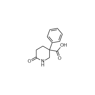 6-Oxo-3-phenylpiperidine-3-carboxylic acid Structure