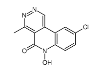 9-chloro-6-hydroxy-4-methylpyridazino[4,5-c]quinolin-5-one结构式