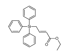 ethyl 4-triphenylsilylbut-2-enoate结构式