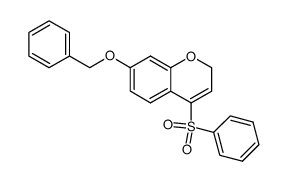 7-(benzyloxy)-4-(phenylsulfonyl)-2H-chromene Structure