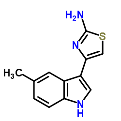 4-(5-METHYL-1H-INDOL-3-YL)-THIAZOL-2-YLAMINE结构式