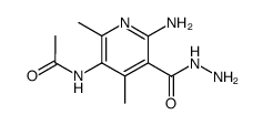 N-(6-Amino-5-hydrazinocarbonyl-2,4-dimethyl-pyridin-3-yl)-acetamide Structure