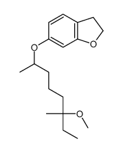 6-(6-methoxy-6-methyloctan-2-yl)oxy-2,3-dihydro-1-benzofuran结构式