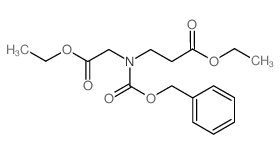 Ethyl 3-(((benzyloxy)carbonyl)-(2-ethoxy-2-oxoethyl)amino)propanoate structure