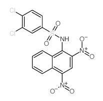 3,4-dichloro-N-(2,4-dinitronaphthalen-1-yl)benzenesulfonamide Structure