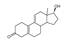 17-β-Hydroxyoestra-5(10),9(11)-dien-3-on Structure