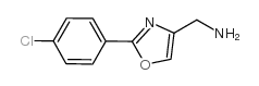 [2-(4-氯苯基)噁唑-4-基]甲胺结构式