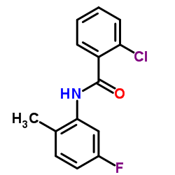 2-Chloro-N-(5-fluoro-2-methylphenyl)benzamide结构式