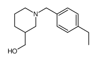 [1-[(4-ethylphenyl)methyl]piperidin-3-yl]methanol结构式