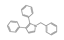 1-benzyl-2,3-diphenylpyrrole Structure
