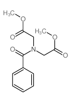 Acetic acid,(benzoylimino)di-, dimethyl ester (8CI) Structure