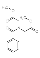 Acetic acid,(benzoylimino)di-, dimethyl ester (8CI) structure