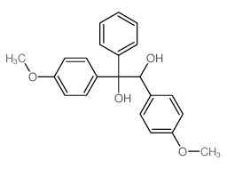 1,2-Ethanediol,1,2-bis(4-methoxyphenyl)-1-phenyl- Structure