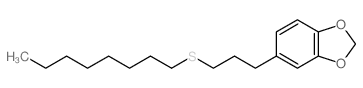 5-(3-octylsulfanylpropyl)benzo[1,3]dioxole structure