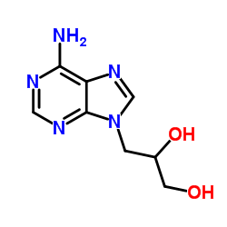 9-d-(2,3-dihydroxypropyl)adenine structure