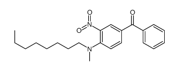 [4-[methyl(octyl)amino]-3-nitrophenyl]-phenylmethanone Structure