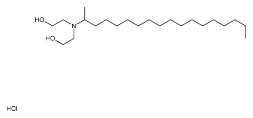 bis(2-hydroxyethyl)-octadecan-2-ylazanium,chloride Structure