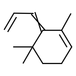 1,5,5-Trimethyl-6-(2-propenylidene)-1-cyclohexene Structure