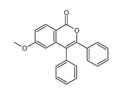 6-methoxy-3,4-diphenylisochromen-1-one结构式