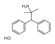 2-methyl-1,1-diphenylpropan-2-amine,hydrochloride结构式