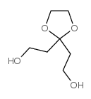 1, 3-二氧戊环-2, 2-二乙醇结构式