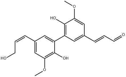 (2E)-3-[2',6-Dihydroxy-5'-[(Z)-3-hydroxy-1-propenyl]-3',5-dimethoxy-1,1'-biphenyl-3-yl]propenal picture