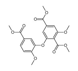 2,5-Bis(methoxycarbonyl)-3-methoxyphenyl 5-(methoxycarbonyl)-2-methoxyphenyl ether结构式