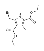 5-BROMOMETHYL-3-METHYL-1H-PYRROLE-2,4-DICARBOXYLIC ACID DIETHYL ESTER Structure