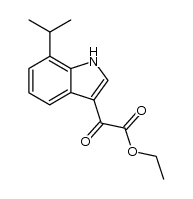 (7-isopropyl-indol-3-yl)-oxo-acetic acid ethyl ester结构式