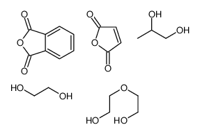 2-benzofuran-1,3-dione,ethane-1,2-diol,furan-2,5-dione,2-(2-hydroxyethoxy)ethanol,propane-1,2-diol Structure