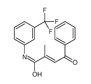 (E)-2-methyl-4-oxo-4-phenyl-N-[3-(trifluoromethyl)phenyl]but-2-enamide Structure