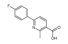 6-(4-Fluoro-phenyl)-2-methyl-nicotinic acid Structure