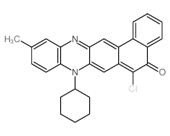 6-chloro-8-cyclohexyl-11-methylnaphtho[1,2-b]phenazin-5-one Structure