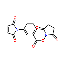 3-马来酰亚胺基苯甲酸-N-琥珀酰亚胺酯结构式