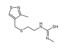 1-methyl-3-[2-[(3-methyl-1,2-thiazol-4-yl)methylsulfanyl]ethyl]thiourea Structure