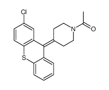 1-[4-(2-chlorothioxanthen-9-ylidene)piperidin-1-yl]ethanone Structure