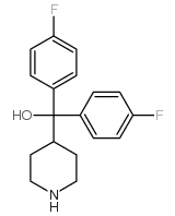 alpha,alpha-bis-(4-Fluorophenyl)piperidine-4-methanol Structure