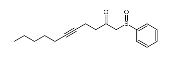 1-(phenylsulfinyl)undec-5-yn-2-one结构式