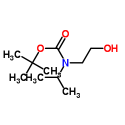 tert-butyl (2-hydroxyethyl)(isopropyl)carbamate structure