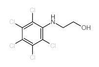 2-[(2,3,4,5,6-pentachlorophenyl)amino]ethanol structure