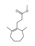 methyl 3-(2,7-dimethylcyclohepten-1-yl)propanoate结构式
