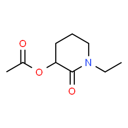 2-Piperidinone,3-(acetyloxy)-1-ethyl-(9CI) structure