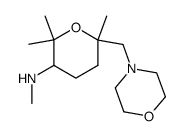 methyl-(2,2,6-trimethyl-6-morpholin-4-ylmethyl-tetrahydro-pyran-3-yl)-amine Structure