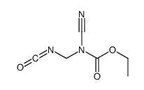 ethyl N-cyano-N-(isocyanatomethyl)carbamate结构式