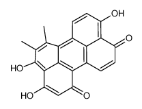 3,4,9-trihydroxy-5,6-dimethylperylene-1,10-dione Structure