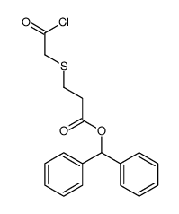 benzhydryl 3-(2-chloro-2-oxoethyl)sulfanylpropanoate结构式