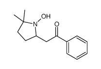 2-(1-hydroxy-5,5-dimethylpyrrolidin-2-yl)-1-phenylethanone Structure