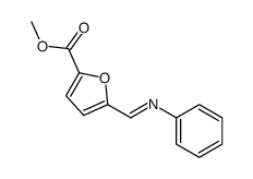 methyl 5-(phenyliminomethyl)furan-2-carboxylate结构式